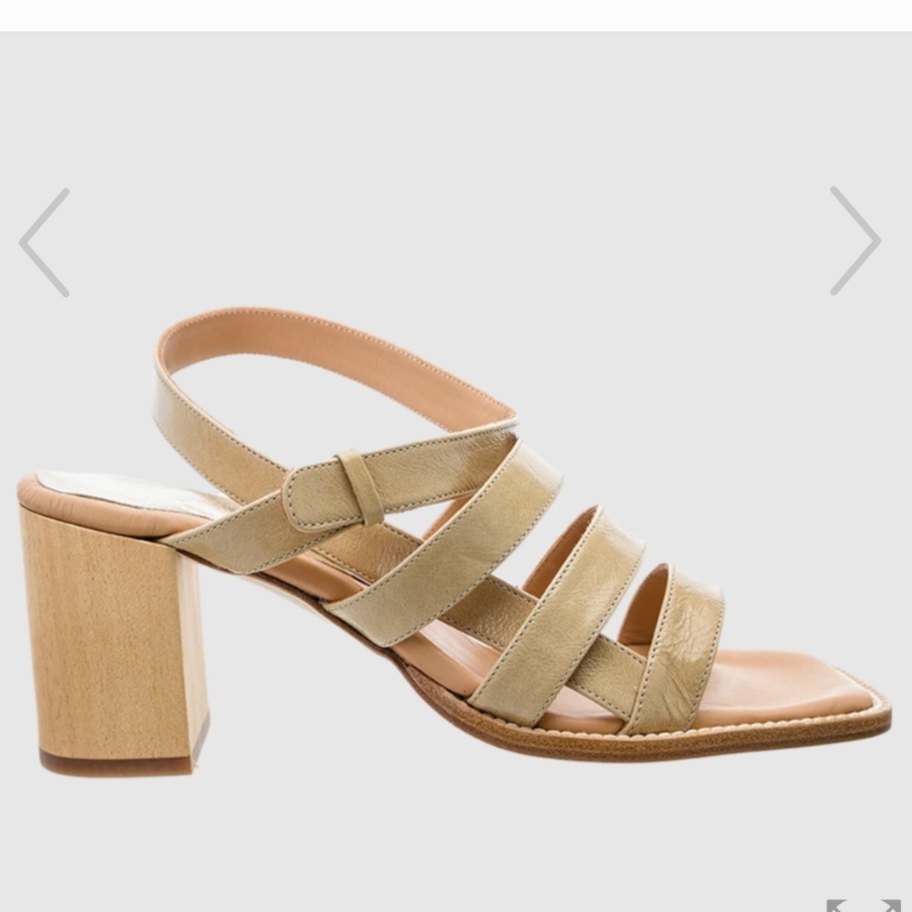 PALOMA BARCELO
Women's beige leather sandals with square toe size 36 US 6 - Picture 7 of 17